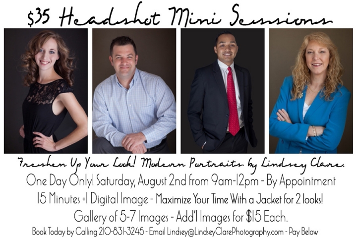 Headshot Photographer San Antonio Mini Session